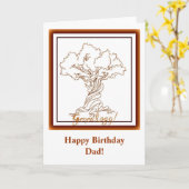 Stammbaum mit Drehung Karte (Gelbe Blume)