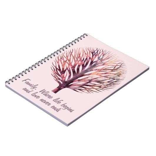 Stammbaum Notizblock (Linke Seite)