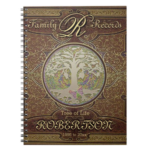 Stammbaum-Notizbuch Notizblock (Vorderseite)