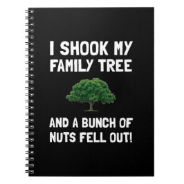 Stammbaum-Nüsse Notizblock