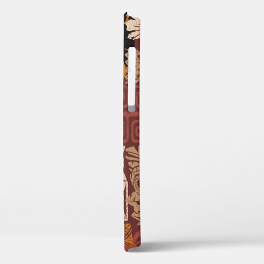 Stammbaum-Patchwork-Abstr. Case-Mate iPhone Hülle (Rückseite / Links)