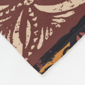 Stammbaum-Patchwork-Abstr. Fleecedecke (Ecke)