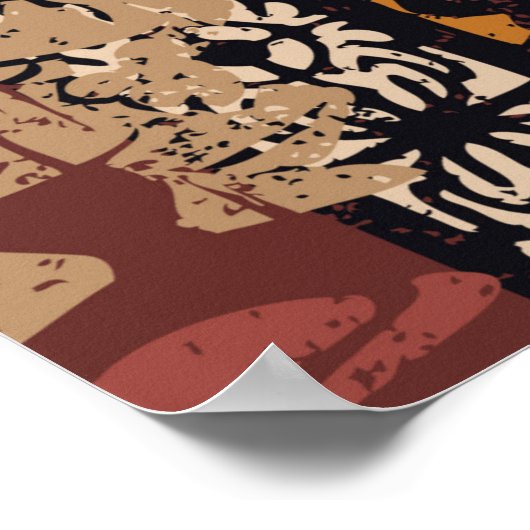 Stammbaum-Patchwork-Abstr. Poster (Ecke)