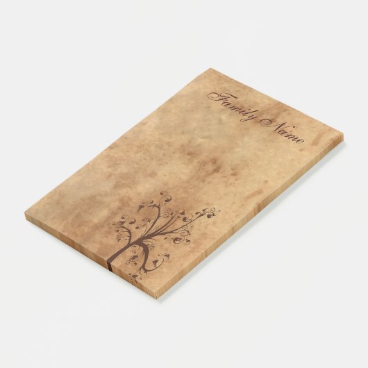 Stammbaum Post-it Klebezettel (angewinkelt)