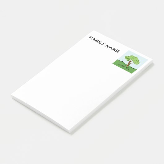 Stammbaum-Post-It Post-it Klebezettel (angewinkelt)