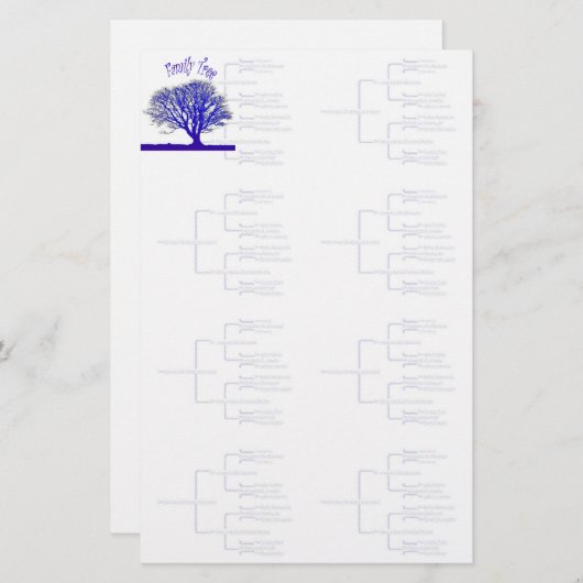 Stammbaum-Sammlung Briefpapier