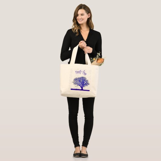 Stammbaum-Sammlung Jumbo Stoffbeutel (Vorderseite (Model))