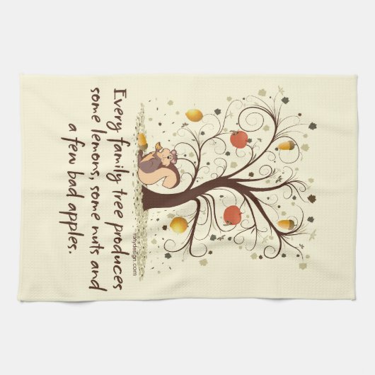 Stammbaum-Spaß Küchentuch (Horizontal)