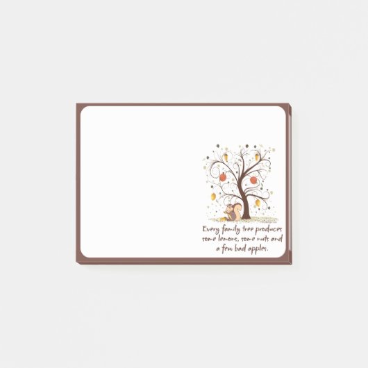 Stammbaum-Spaß Post-it Klebezettel (Vorderseite)