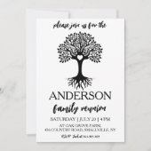 Stammbaum vereint Wiedersehen Einladung (Vorderseite)