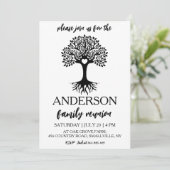 Stammbaum vereint Wiedersehen Einladung (Stehend Vorderseite)