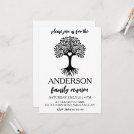Stammbaum vereint Wiedersehen Einladung