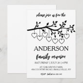 Stammbaum vereint Wiedersehen Einladung (Vorne/Hinten)