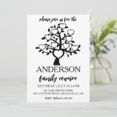 Stammbaum vereint Wiedersehen Einladung (Stehend Vorderseite)