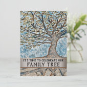 Stammbaum-Wiedersehen-Einladung Einladung (Stehend Vorderseite)