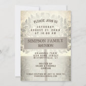 Stammbaum-Wiedersehen-Feier-Einladung Einladung (Rückseite)