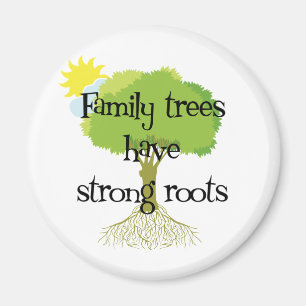 Stammbäume haben starke Wurzeln Magnet