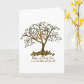 Stammbaumnuts Karte (Gelbe Blume)