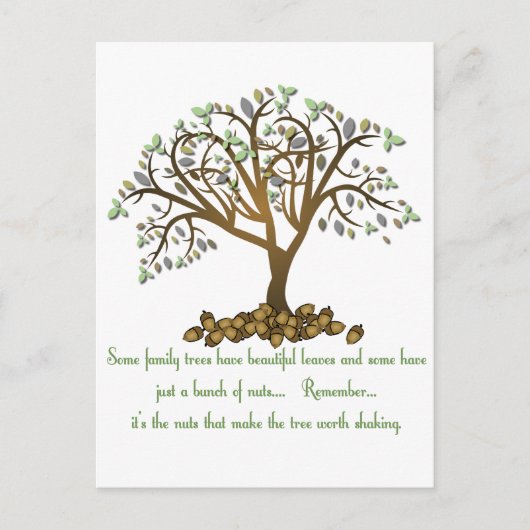 Stammbaumnuts Postkarte (Vorderseite)