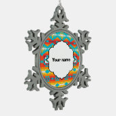 Stammbaureihen Schneeflocken Zinn-Ornament (Links)