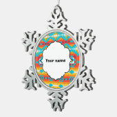 Stammbaureihen Schneeflocken Zinn-Ornament (Rechts)