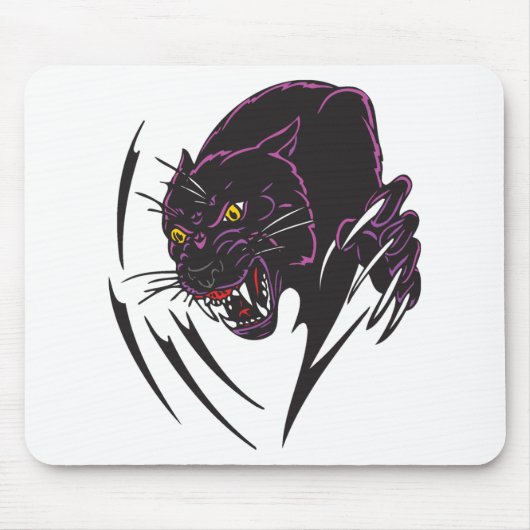 Stammbauweise aus schwarzem Panther Mousepad (Vorne)