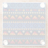 Stammbauweise: Multifunktionales nahtloses Muster. Glasuntersetzer (Rückseite)