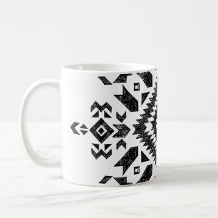 Stammbauweise: Schwarz-weiß handGezeichnet Kaffeetasse