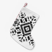 Stammbauweise: Schwarz-weiß handGezeichnet Kleiner Weihnachtsstrumpf (Vorderansicht (hängend))