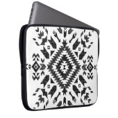 Stammbauweise: Schwarz-weiß handGezeichnet Laptopschutzhülle (Vorne Rechts)