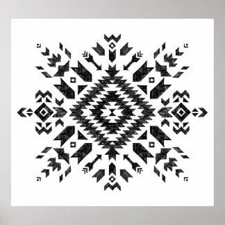 Stammbauweise: Schwarz-weiß handGezeichnet Poster