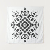 Stammbauweise: Schwarz-weiß handGezeichnet Wandteppich (Vorderseite (Horizontal))