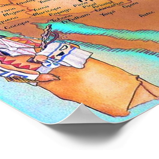 Stämme des indischen Nation Poster (Ecke)