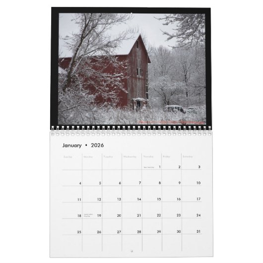 Stämme von Central NY Kalender (Jan 2026)