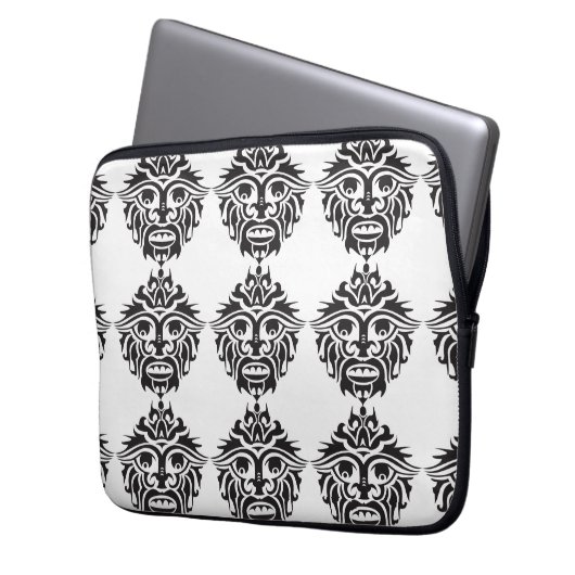 Stammeaske - Neopren Laptop-Sieb 13 Zoll Laptopschutzhülle (Vorderseite Links)