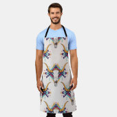 Stammebulle Schädel: Boho Nahtlos Schürze (Getragen)