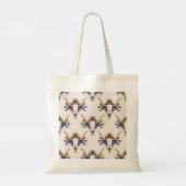 Stammebulle Schädel: Boho Nahtlos Tragetasche (Rückseite)