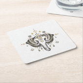 Stammelefantendiagramm Rechteckiger Pappuntersetzer (angewinkelt)