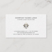 Stammelefantendiagramm Visitenkarte (Rückseite)