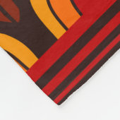 Stammenahtloses Muster. Fleecedecke (Ecke)