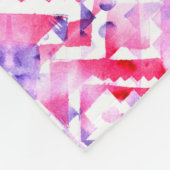 Stammenahtloses Muster. Handgemälztes Grunzwasser Fleecedecke (Ecke)