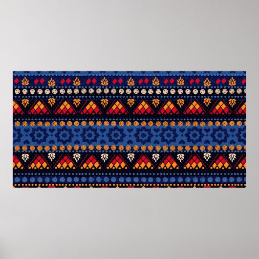 Stammenahtloses Muster. Poster (Vorne)