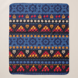 Stammenahtloses Muster. Sherpadecke
