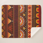 Stammenahtloses Muster. Sherpadecke (Vorderseite (Horizontal))