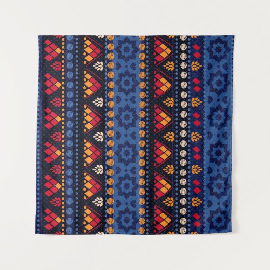 Stammenahtloses Muster. Wandteppich (Vorderseite (Horizontal))