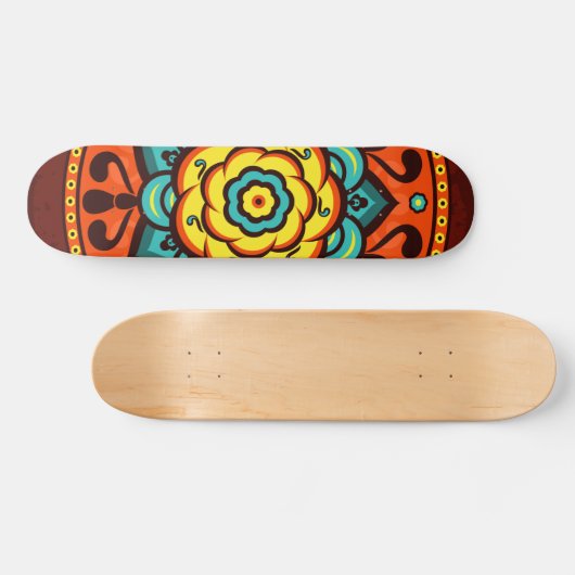 Stammes Abstrakt Skateboard (Horizontal)