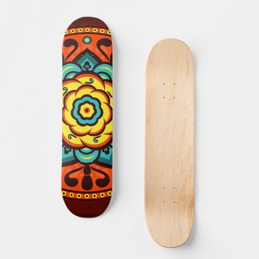 Stammes Abstrakt Skateboard (Vorderseite)