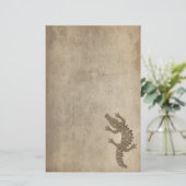 Stammes- Alligator Briefpapier (Stehend Vorderseite)
