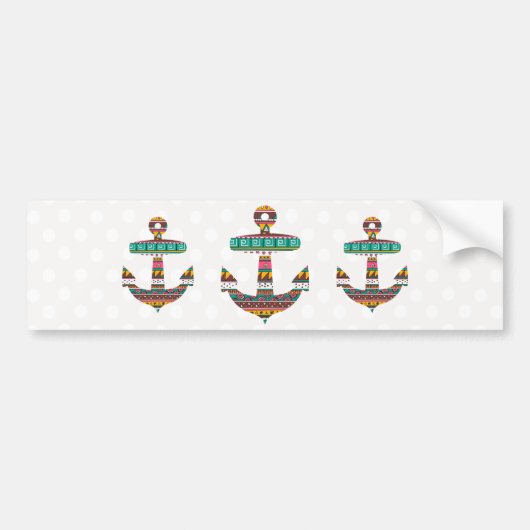 Stammes- Anker Autoaufkleber (Vorne)