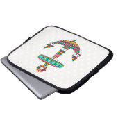 Stammes- Anker Laptopschutzhülle (Vorne Knopf)